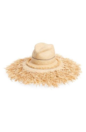 Women's Lola Hats Coconut Raffia Sun Hat - Blue