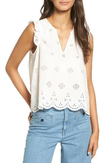 Women's Madewell Eyelet Garden Sleeveless Top