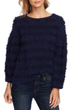 Women's Cece Puff Sleeve Bobble Knit Top, Size - Blue
