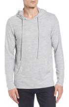 Men's Velvet By Graham & Spencer Modern Trim Pullover Hoodie, Size - Grey