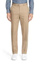 Men's Bensol Washed Trim Fit Stretch Cotton Trousers X 30 - Beige
