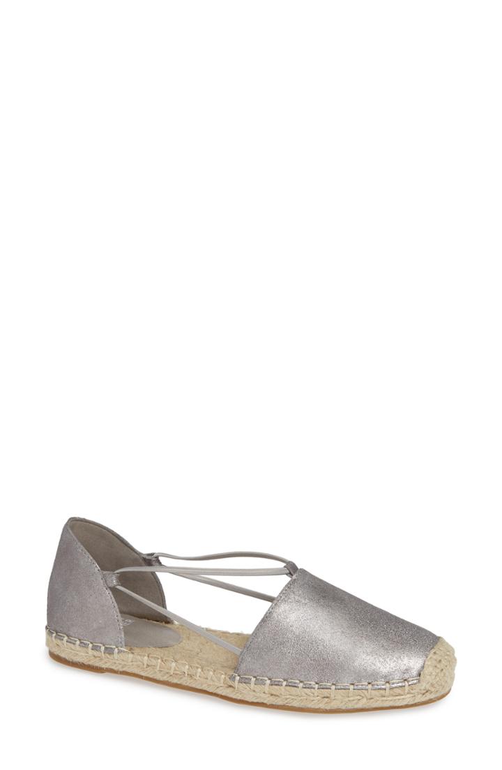 Women's Eileen Fisher Lee Ii Espadrille Flat .5 M - Metallic