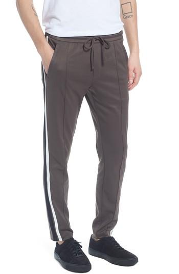 Men's Vince Color Block Track Pants - Brown