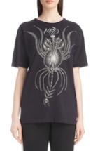 Women's Dries Van Noten Botanic Print Tee - Black
