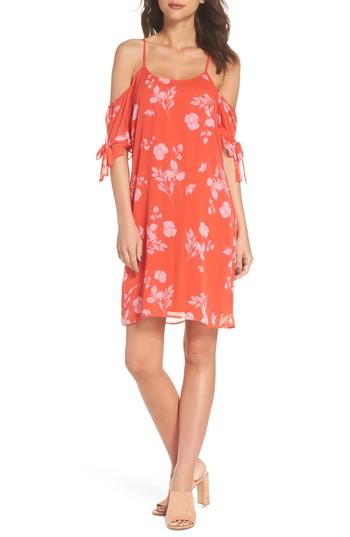 Women's 19 Cooper Cold Shoulder Dress - Coral
