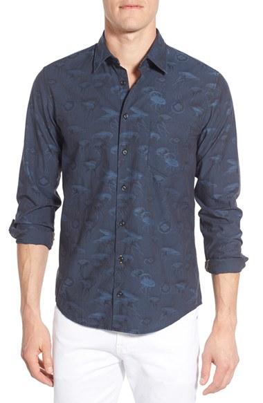 Men's Boss Orange 'enamee' Extra Trim Fit Jacquard Woven Shirt