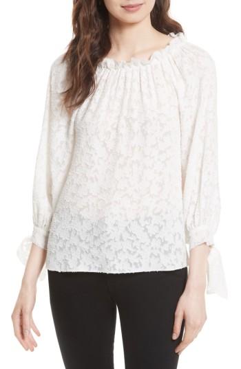 Women's Rebecca Taylor Julia Fil Coupe Silk Blend Blouse