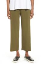 Women's Eileen Fisher Crop Jersey Pants - Green