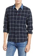 Men's Levi's X Justin Timberlake Slim Fit Flannel Worker Shirt, Size - Blue