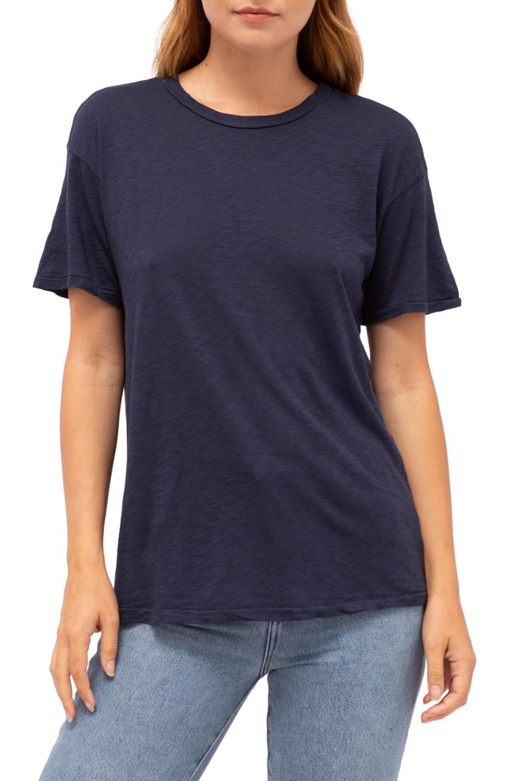 Women's Stateside Crewneck Slub Tee - Blue