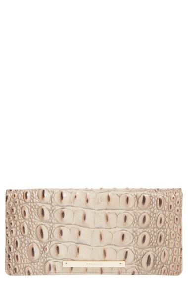 Women's Brahmin 'ady' Croc Embossed Continental Wallet -