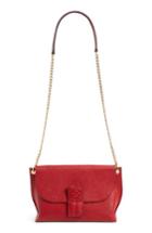 Loewe Avenue Leather Crossbody Bag - Red
