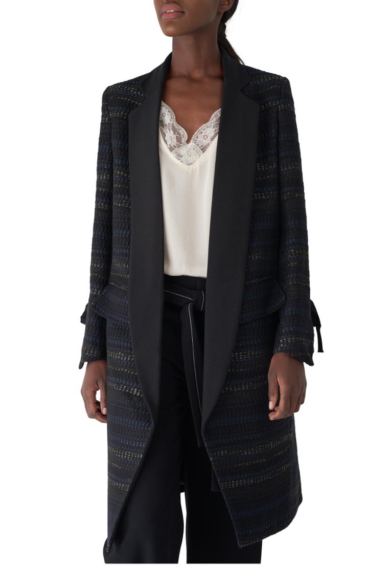 Women's Sosken Gala Long Quilted Velvet Coat