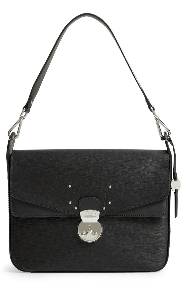 Lodis Los Angeles Bel Air Faline Under Lock & Key Rfid Leather Satchel - Black