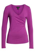 Women's Halogen Surplice Knit Top - Purple
