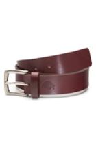 Men's Ezra Arthur No. 1 Leather Belt - Burgundy