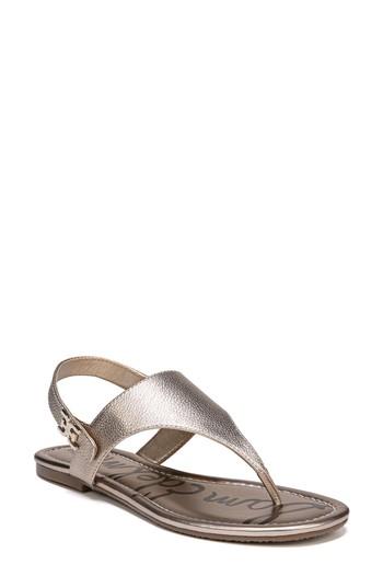 Women's Sam Edelman Cason Sandal M - Metallic