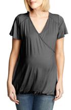 Women's Maternal America Flutter Sleeve Nursing Top