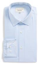 Men's Ted Baker London Hodge Trim Fit Solid Dress Shirt 32/33 - Blue