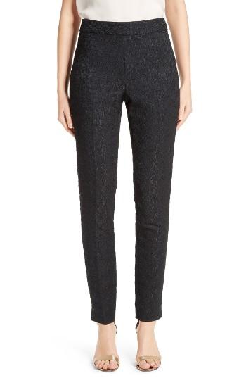 Women's St. John Collection Emma Stretch Lace Jacquard Skinny Pants