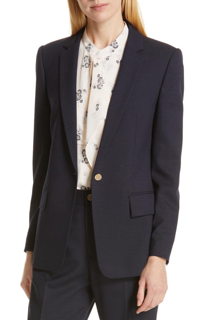 Women's Club Monaco Borrem Single Button Blazer