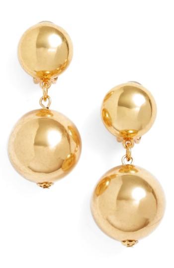 Women's Oscar De La Renta Beaded Drop Earrings