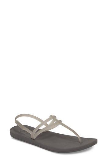 Women's Reef Escape Lux T-strap Sandal M - Grey