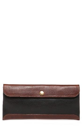 Men's Moore & Giles Smith Leather Travel Envelope - Black