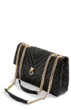 Topshop Panther Quilted Faux Leather Shoulder Bag -