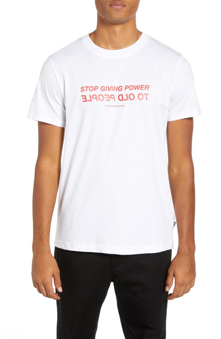 Men's Wesc Max Old People Graphic T-shirt - White