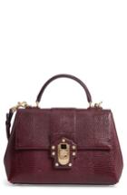 Dolce & Gabbana Medium Lucia Leather Satchel - Red