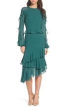 Women's Cooper St Dawn Drift Ruffle Midi Dress - Green