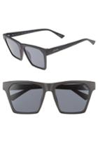 Women's Quay Australia X Missguided Alright 55mm Square Sunglasses - Black/ Smoke