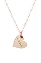 Women's Zoe Chicco Heart With Love Charm Necklace