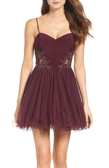 Women's Blondie Nites Embellished Fit & Flare Dress