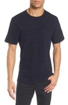 Men's James Perse Retro Stripe Pocket T-shirt (xs) - Blue