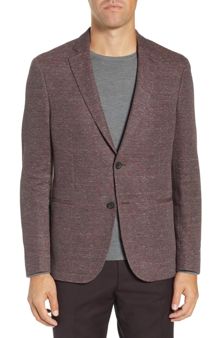Men's Boss Norwin Slim Fit Cotton Blend Blazer R - Red