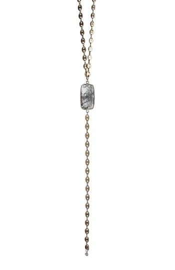 Women's Gemelli Cara Y Rutilated Quartz Necklace