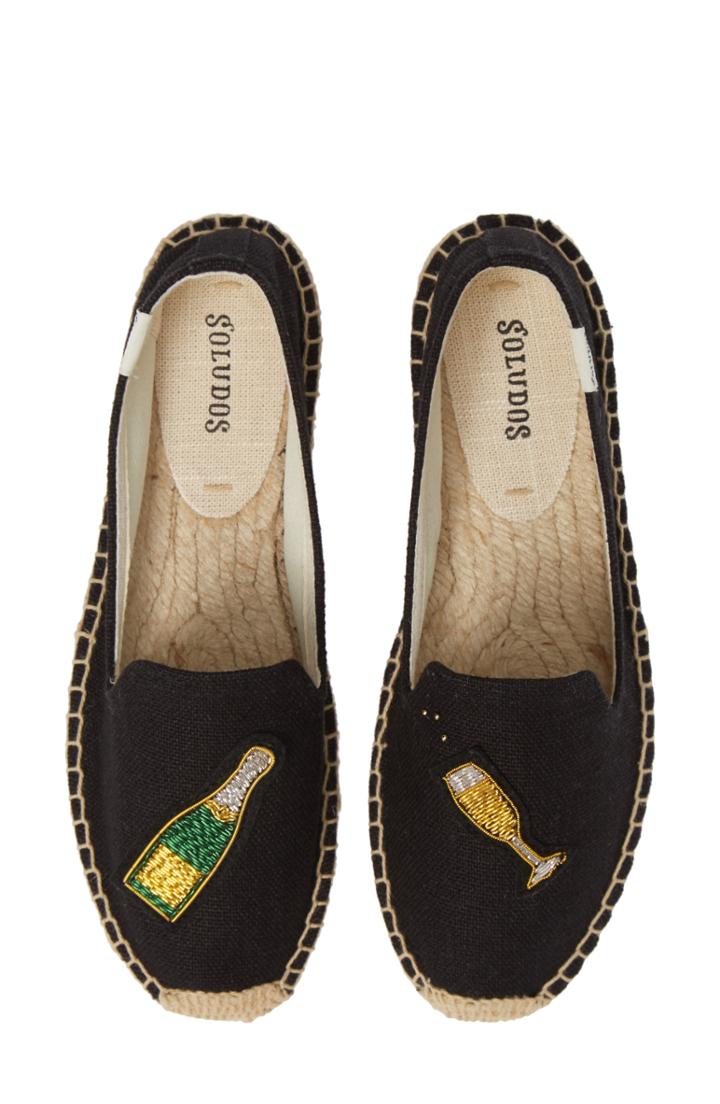 Women's Soludos Cheers Espadrille M - Black