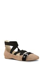 Women's Nine West Smoak Strappy Flat M - Beige