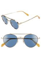 Men's Oliver Peoples Watts 49mm Round Sunglasses - Blue