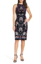 Women's Foxiedox Yolanda Embroidered Sheath Dress - Purple