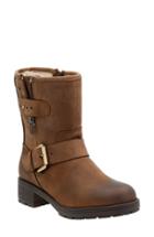 Women's Clarks 'reunite Go' Gore-tex Waterproof Moto Boot M - Brown