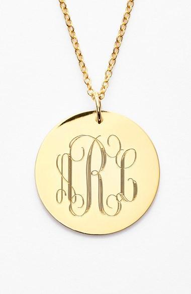 Women's Jane Basch Designs Personalized Reversible Pendant Necklace