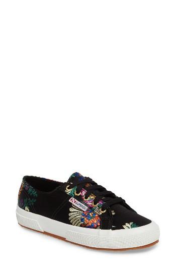 Women's Superga 2750 Embroidered Sneaker .5us / 41eu - Black