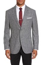 Men's Jkt New York Trim Fit Donegal Wool Blend Sport Coat R - Grey