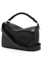 Loewe 'large Puzzle' Calfskin Leather Bag - Black