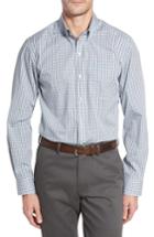 Men's Cutter & Buck Easton Non-iron Plaid Sport Shirt, Size - Green
