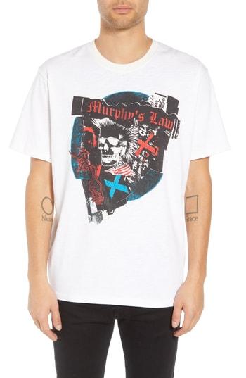 Men's The Kooples Murphy's Law Graphic T-shirt - White