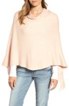 Women's Echo Fringe Poncho, Size - Pink